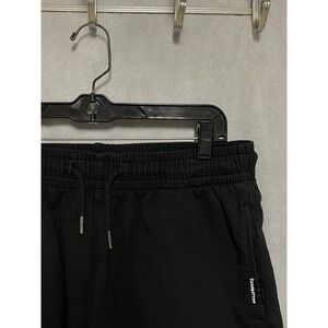Bear Bottom Shorts Men's L-5.5" Black Terry Gym Active Elastic Waist Performance
